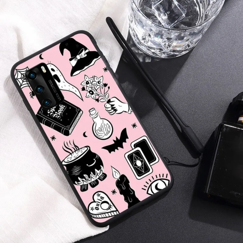 Witches Moon Tarot Witch Ouija Phone Case For Huawei Y6 Y7 Y9 Prime 2019 Y9s Mate 10 20 40 Pro Lite Nova 5t Silicone Cover images - 6