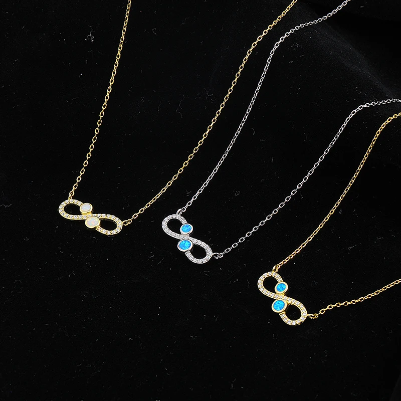 XYOP Бесконечные классические картины маслом Элегантное ожерелье с серебряным