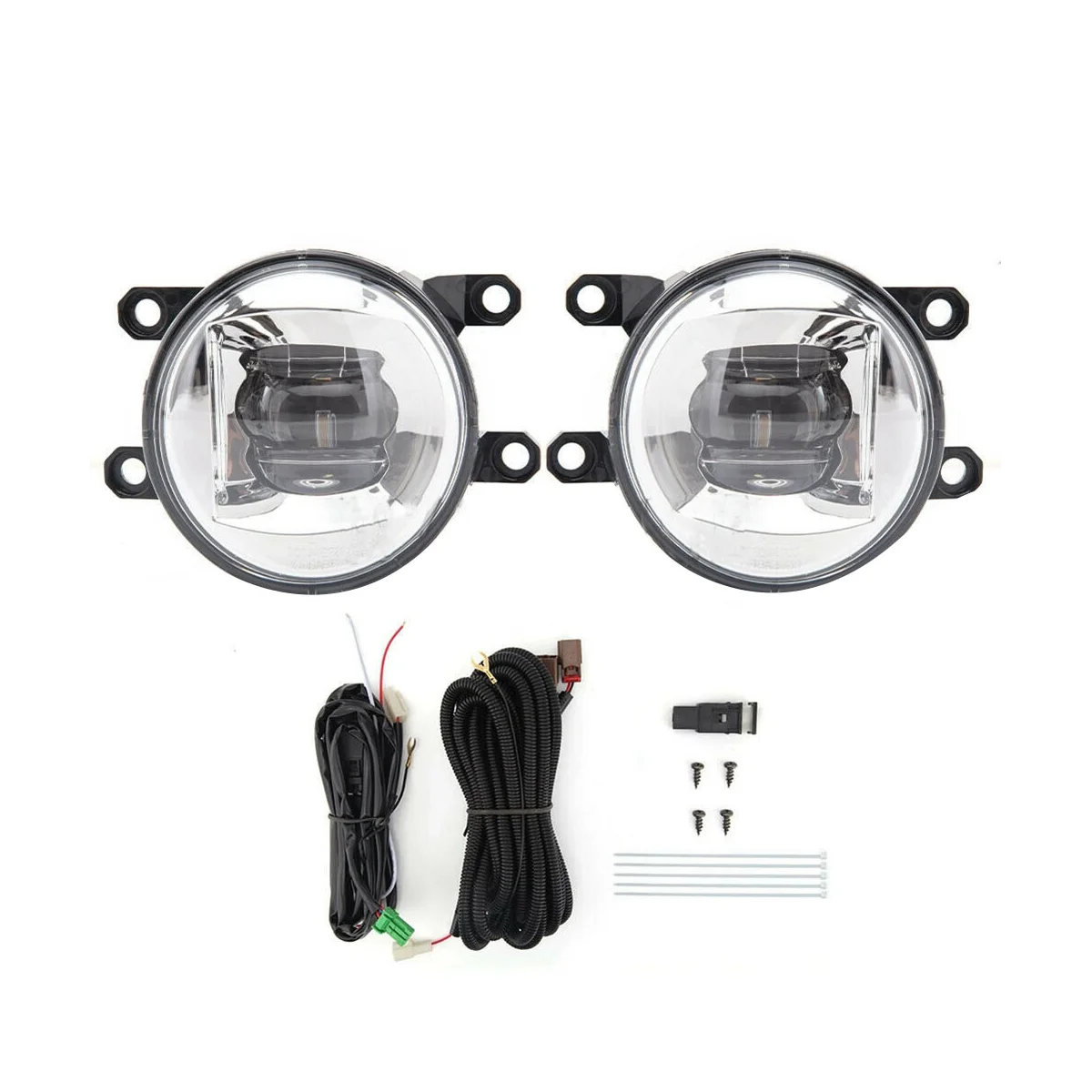 

1Pair Car Front Bumper LED Fog Lights Assembly for Sienna 2021-2023 Clear Lens Fog Lamp with Switch Wires Relay