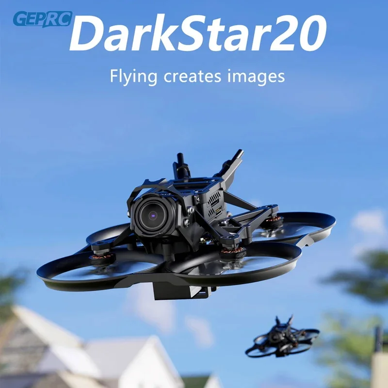 Новый квадрокоптер GEPRC DarkStar20 HD O3 Cinewhoop SPEEDX2 1102 TAKER F411-12A-E 1-2S AIO LongRange Фристайл Дрон