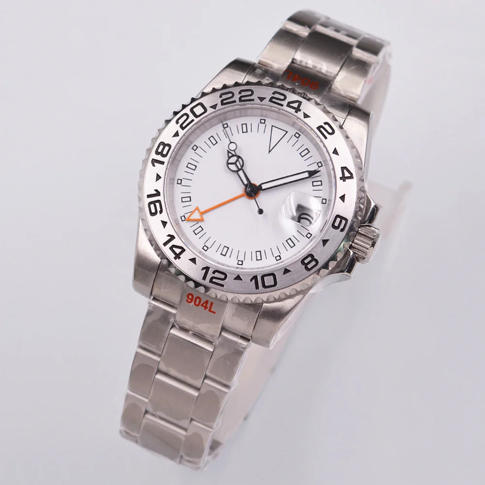 Мужские автоматические механические часы с черным циферблатом 40 мм - купить по