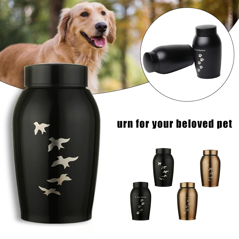 

Keepsake Ashes Cremation Steel Urn Cremation Cat Urns Pet Urn Stainless Columbarium For Casket Dog Bird Memorial Urn