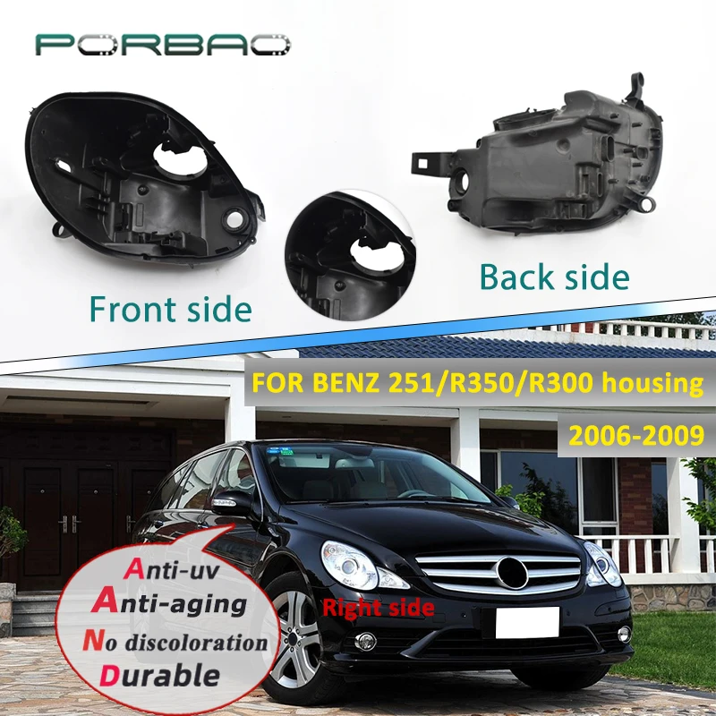 

Передняя Автомобильная фара, задний корпус для Mercedes-Benz R-class W251 HID 2006 2007 2008, сменные автомобильные маски для фар