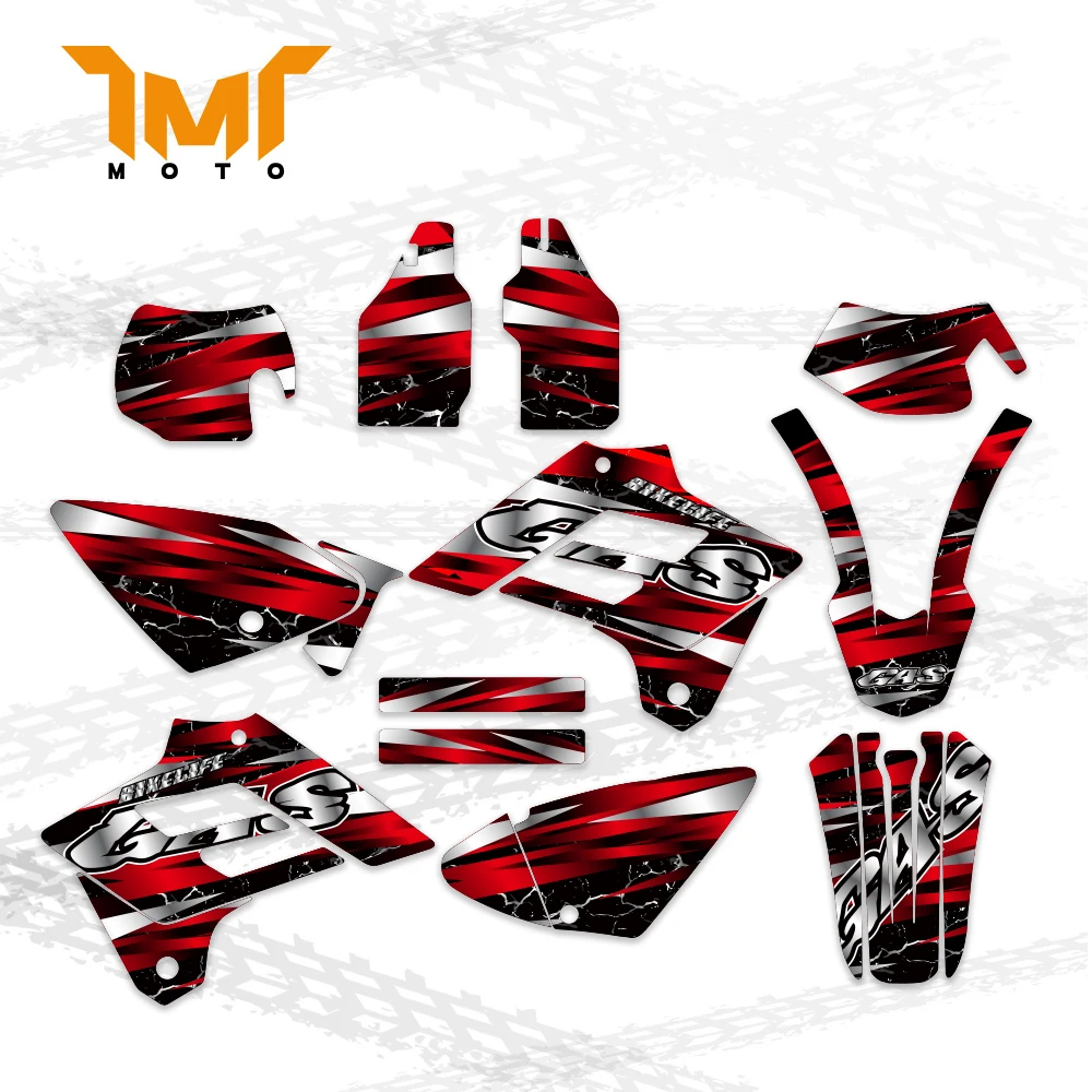 

TMT для GAS GAS GasGas EC 125 250 300 450 2003 2004 2005 2006, графические наклейки, наклейки для мотоцикла, фон
