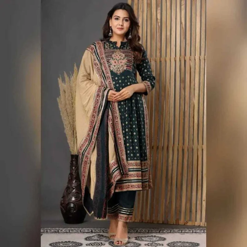 

Женский свадебный камеес Kurta Palazzo Dupatta