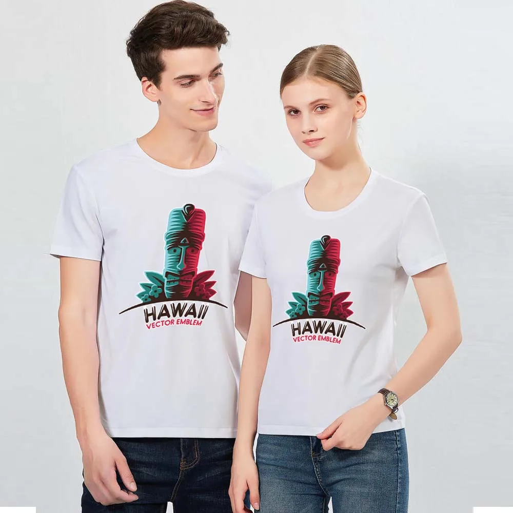 

Couple T-shirt Casual All-match Japanese Printing Men and Women Trend Street Commuting Harajuku Short-sleeved T-shirt Top