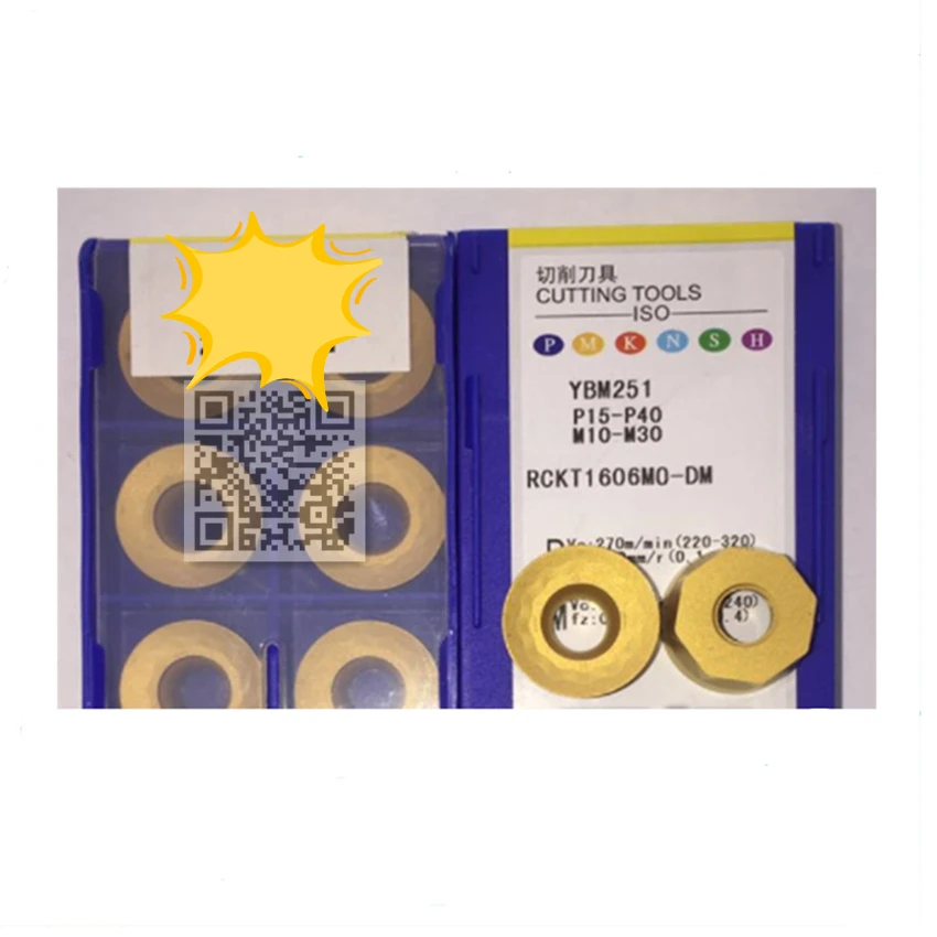 

ZC-CT RCKT1606MO-DM YBM251 CNC carbide inserts 10PCS/BOX