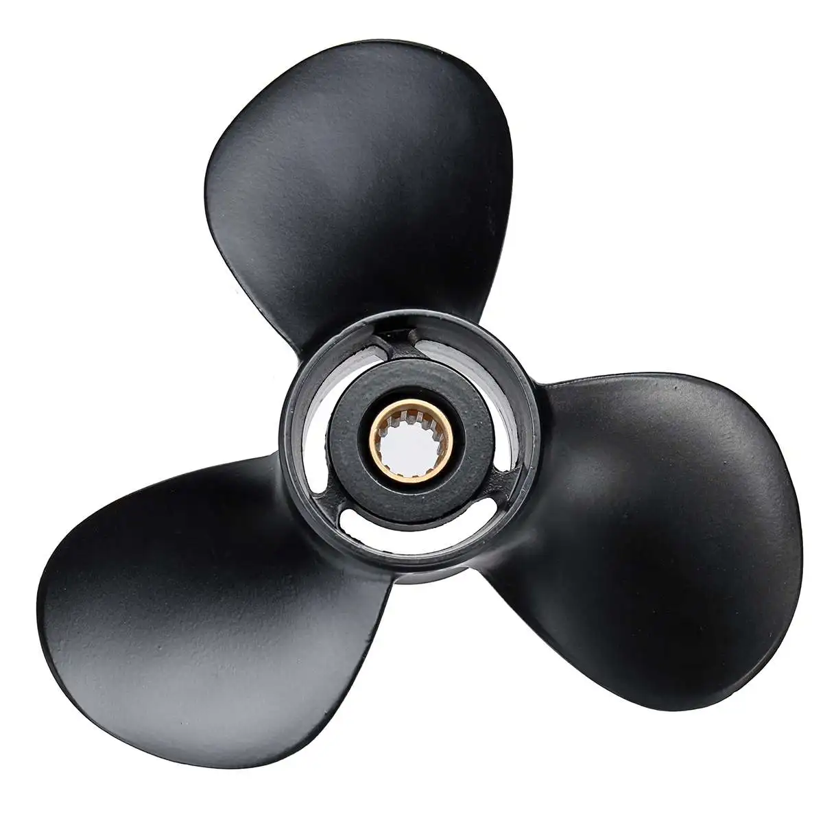 Aluminum Alloy Boat Outboard Propeller for Suzuki 35-65HP 3 Blades 13 Spline Tooths R Rotation 58100-94313-019 11 1/2 x 13 Inch