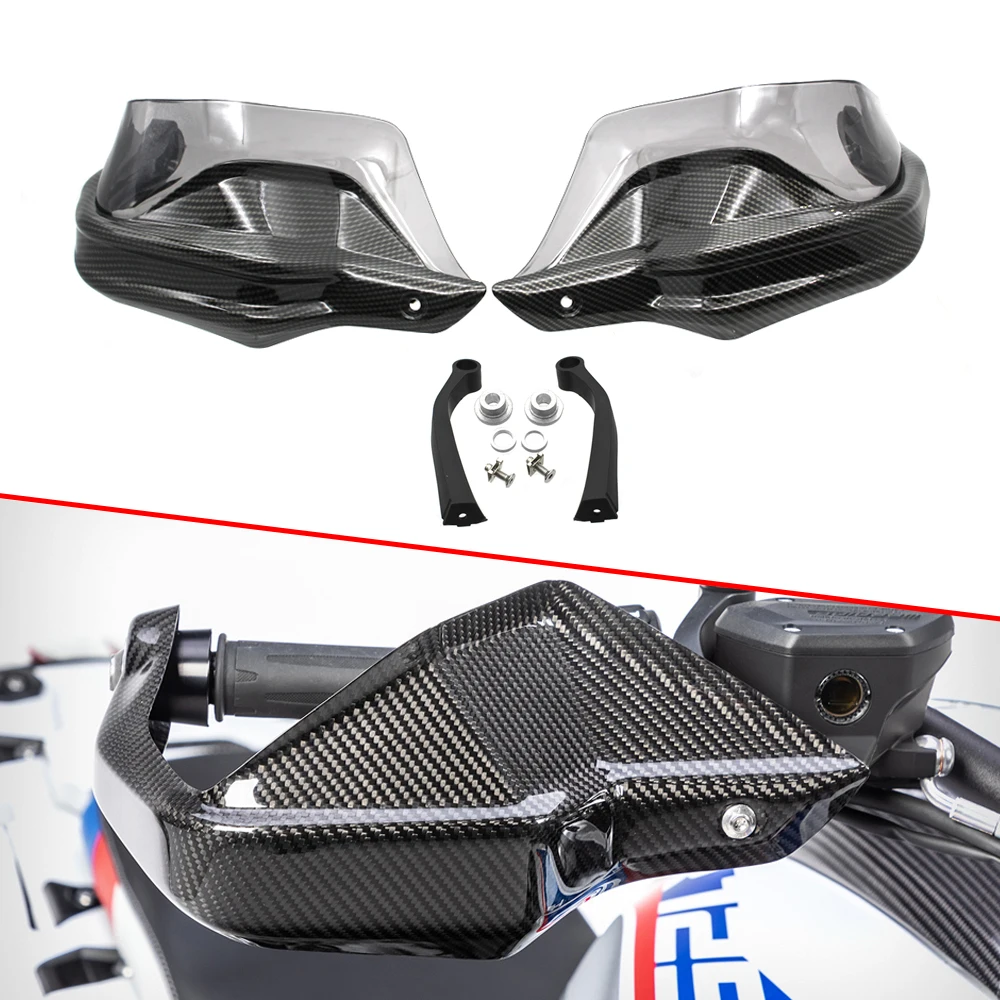 

For BMW R1200GS LC R 1200 GS Adventure R 1200GS ADV GSA 2014-2021 Carbon Look Handguard Hand Guard shield Protector Windshield