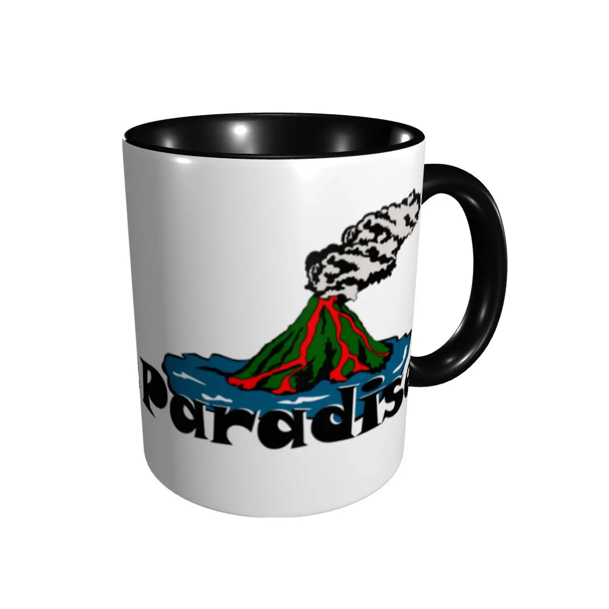 

Promo Tonga Volcano Paradise Mugs Casual Graphic Cups Mugs Print Funny Ash tea cups
