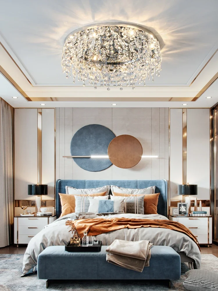 Роскошный хрустальный светильник для гостиной скандинавский светодиодный