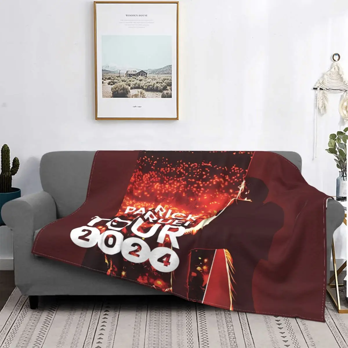 Мягкое Флисовое одеяло Seppatr Патрик Bruel TOURNEE ACOUSTIQUE An