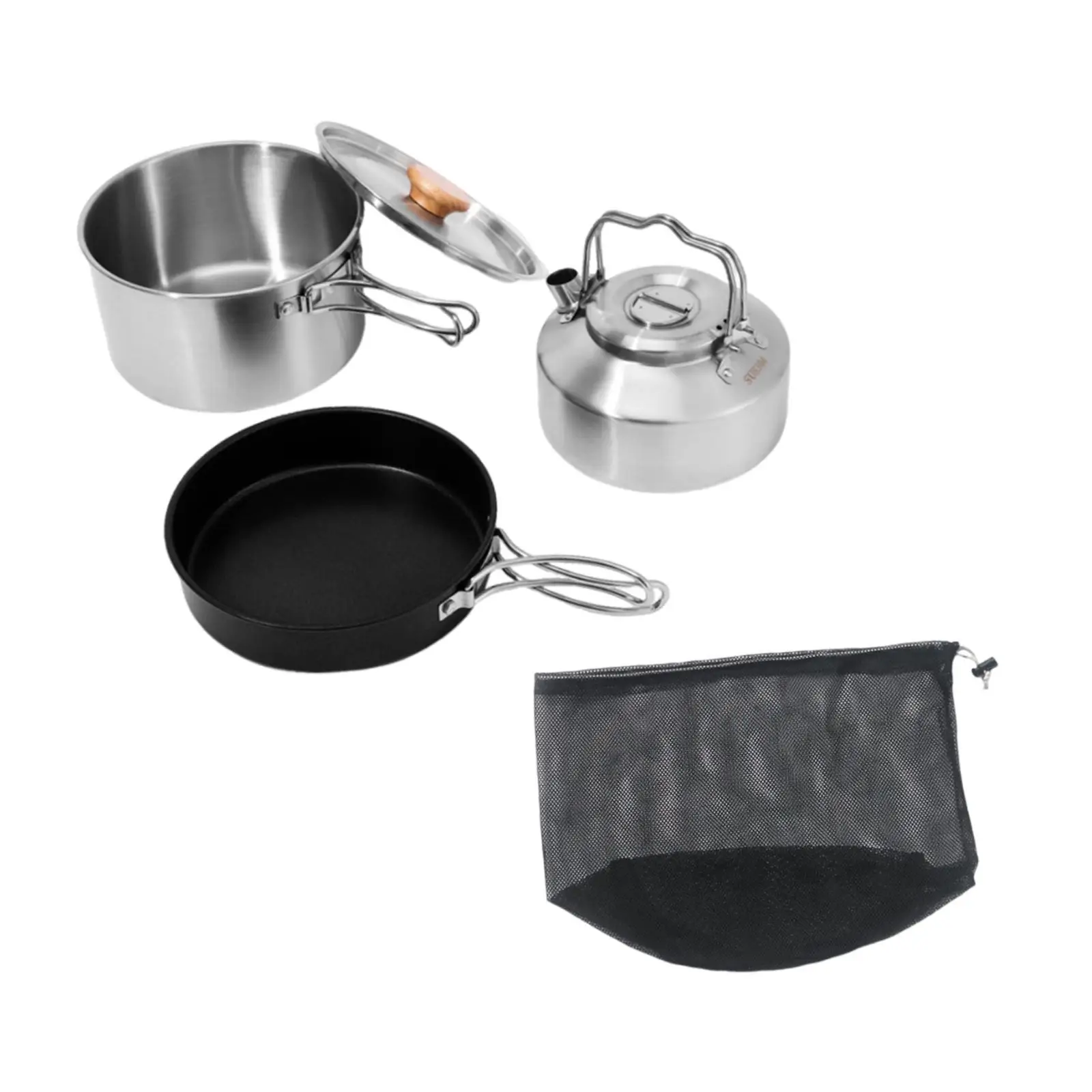 Набор посуды для кемпинга кухонная плита складная ручка снаряжение
