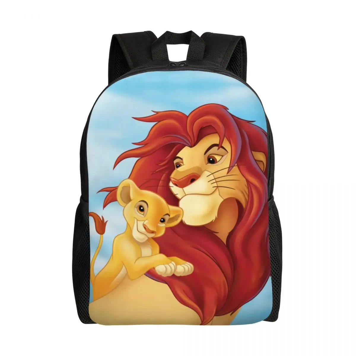 Рюкзаки с 3D-принтом King Lion Simba для мальчиков и девочек школьные дорожные сумки Hakuna