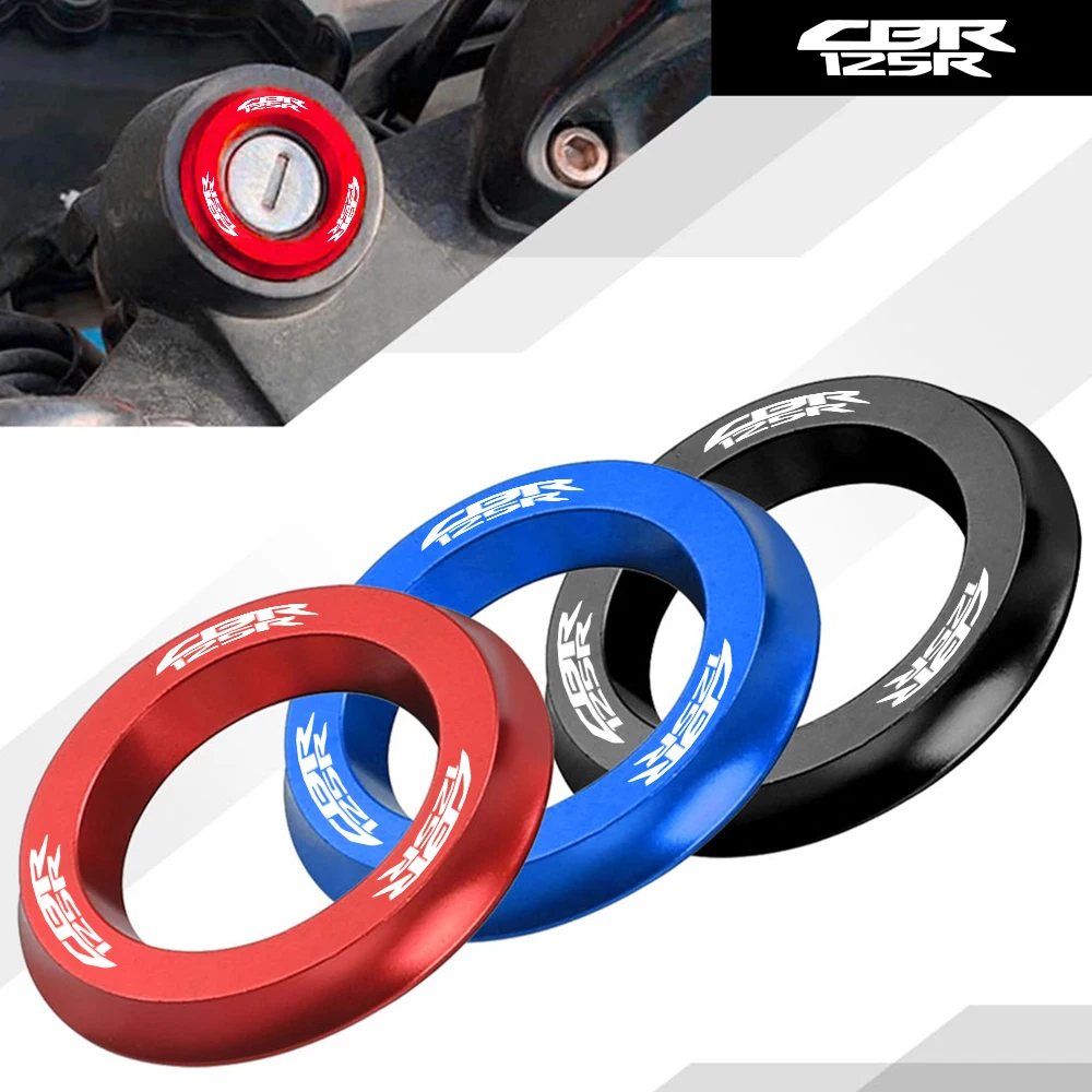 

Motorcycle Ignition Cover Throttle Cover Decorative Ring Key Hole Ring CNC Aluminum FOR HONDA CBR125R 2011-2020 2012 2013 2014