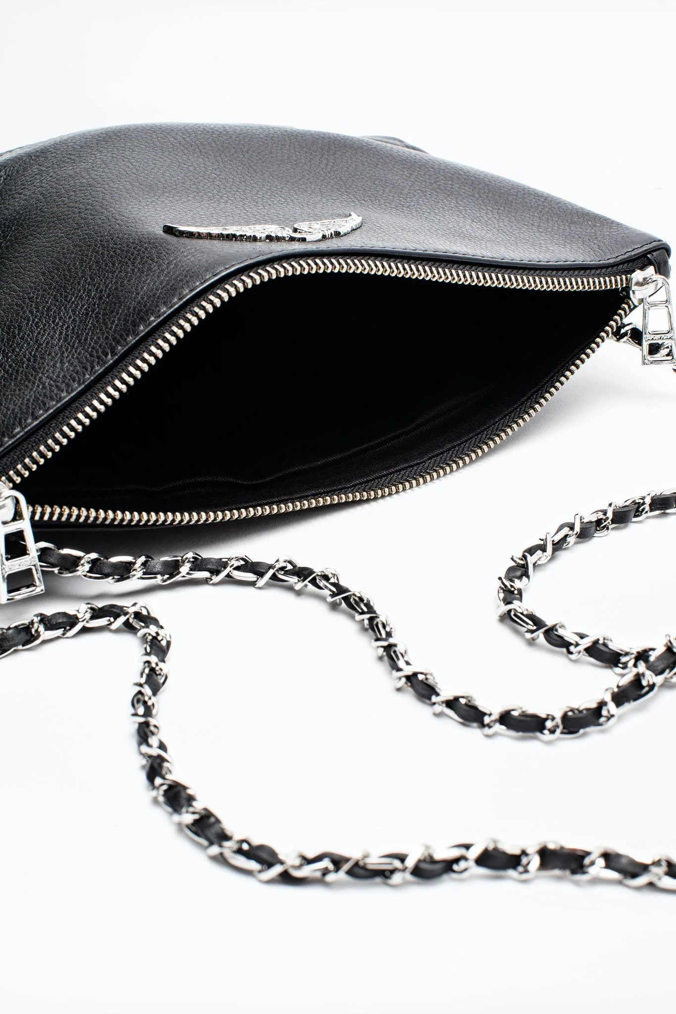 

Spanish Genuine Leather handbags Zadig Chains Handbag Female Crossbody Bags Purse Classical foldable Messenger Handbag Hobos