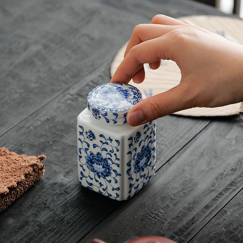 

Ceramic Tea Jar Canister Canisters For Food Containers Lids With Airtight Storage Kitchen Boutique Loose Leaf