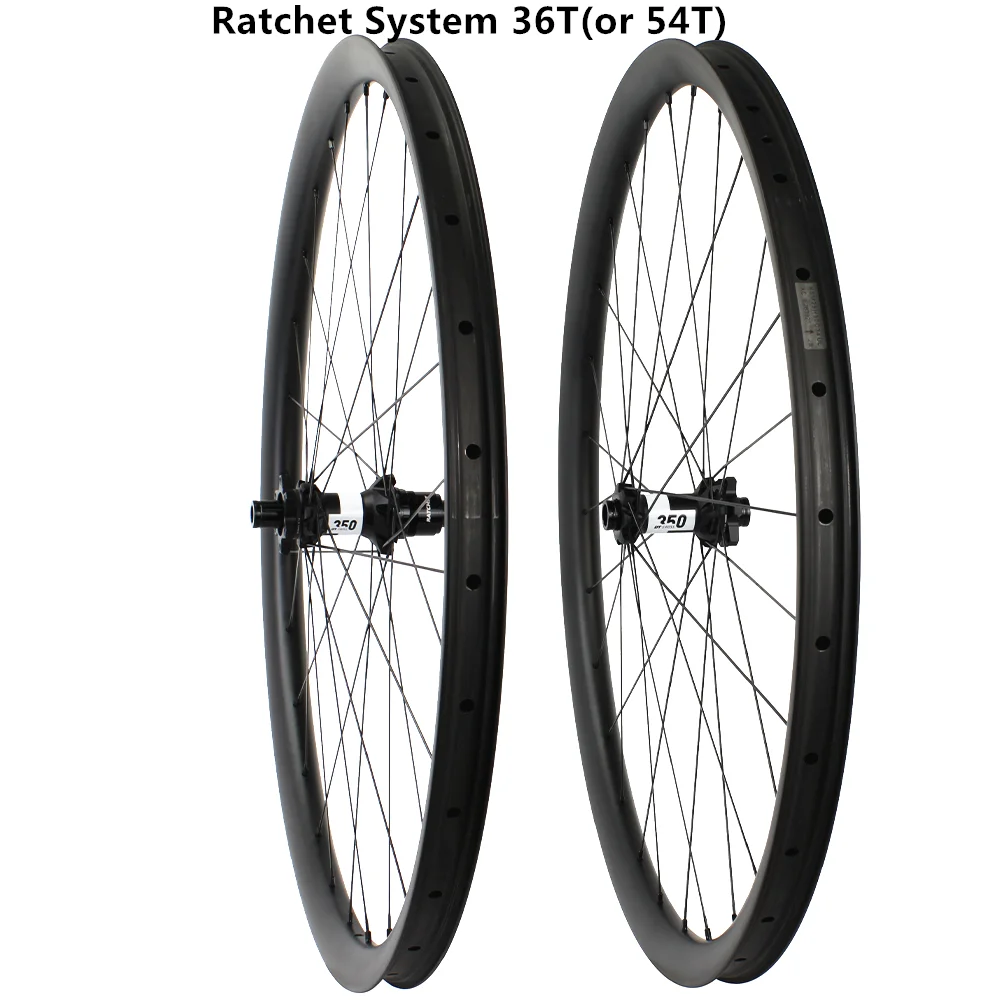 

29ER Mountain Bicycle Wheels Tubeless Symmetry Carbon Rims Disc DT350 Ratchet System 36T or 54THub Boost 148mm MTB Wheelset