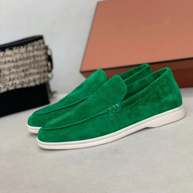 Women Spring 2022 New Flat Designer Casual Shoes Ladies Round Toe Suede Loafers Summer Fashion Walking Brand Runway Comfort Shoe