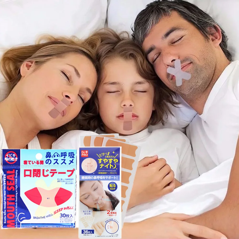 Лента для рта от храпа полоска сна улучшенное дыхание в носу ночное время меньше