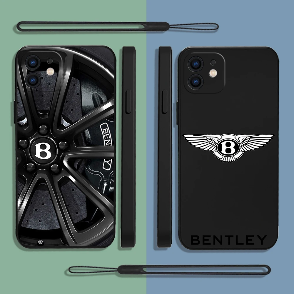 

Luxury Bentley Motors Phone Case For Xiaomi Redmi Note 12 11 11T 10 10S 9 Pro Plus 10C 9A K40 K50 K60 4G 5G With Hand Strap