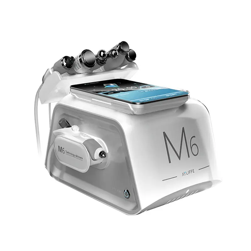 

2022 Newest Intelligent 6 In 1 Facial Hydra Oxygen Microdermabrasion Deep Skin Cleaning Skin Rejuvenation Beauty Machine h2o2