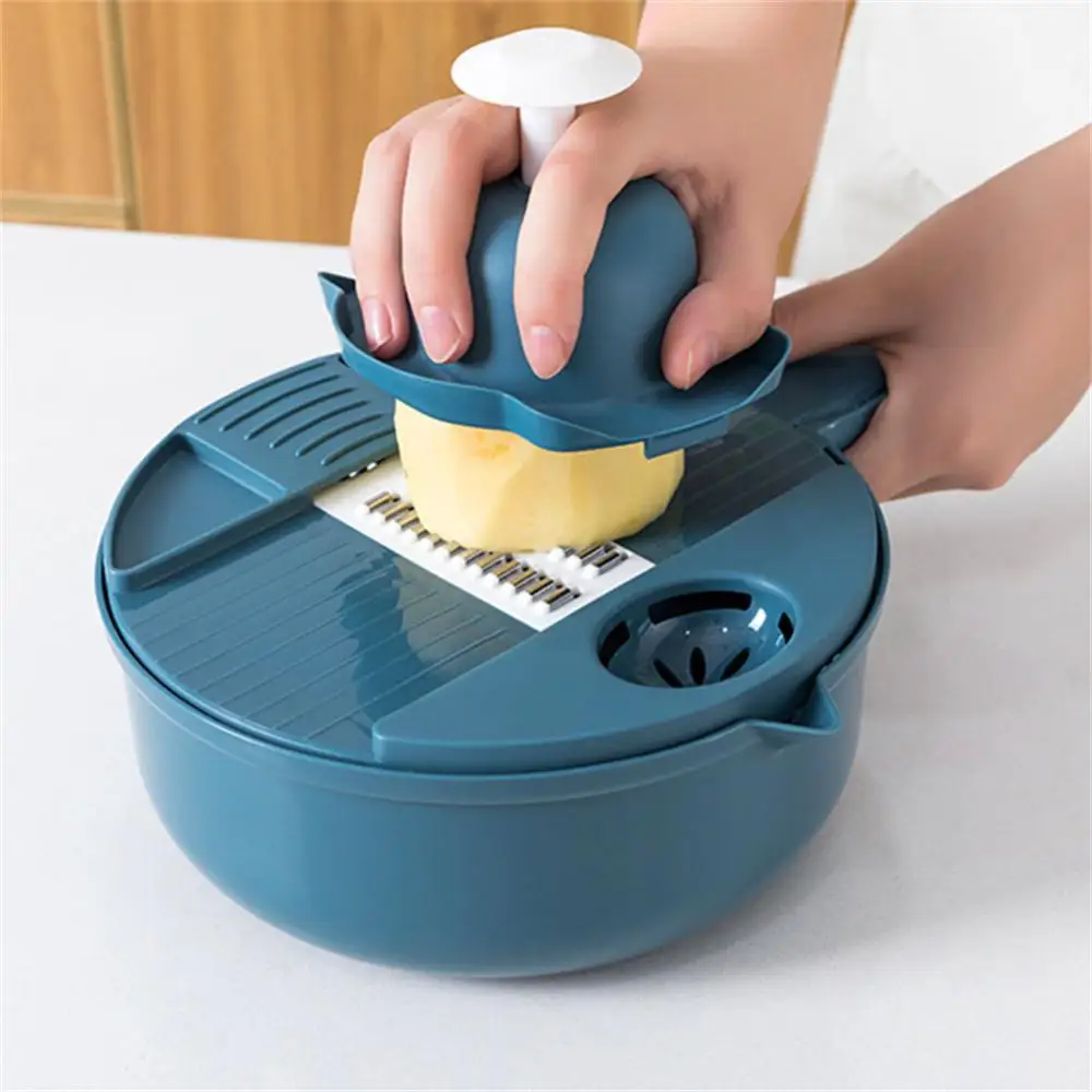 

Salad Utensils Vegetable Cutter 430 Stainless Iron Shredder Manual Vegetable Tools Food Chopper Kitchen Accessories 12 In 1