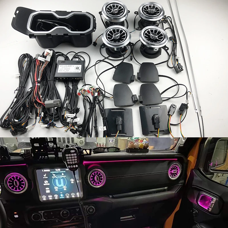 Светодиодный светильник для jeep Wrangler JL 2018-2020 Турбинный светодиодный