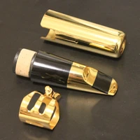 advanced gold plated bb clarinet mouthpiece wadjustable cap ligature mouth piece mtp size 5 6 7 8 9 straight buffer woodwind