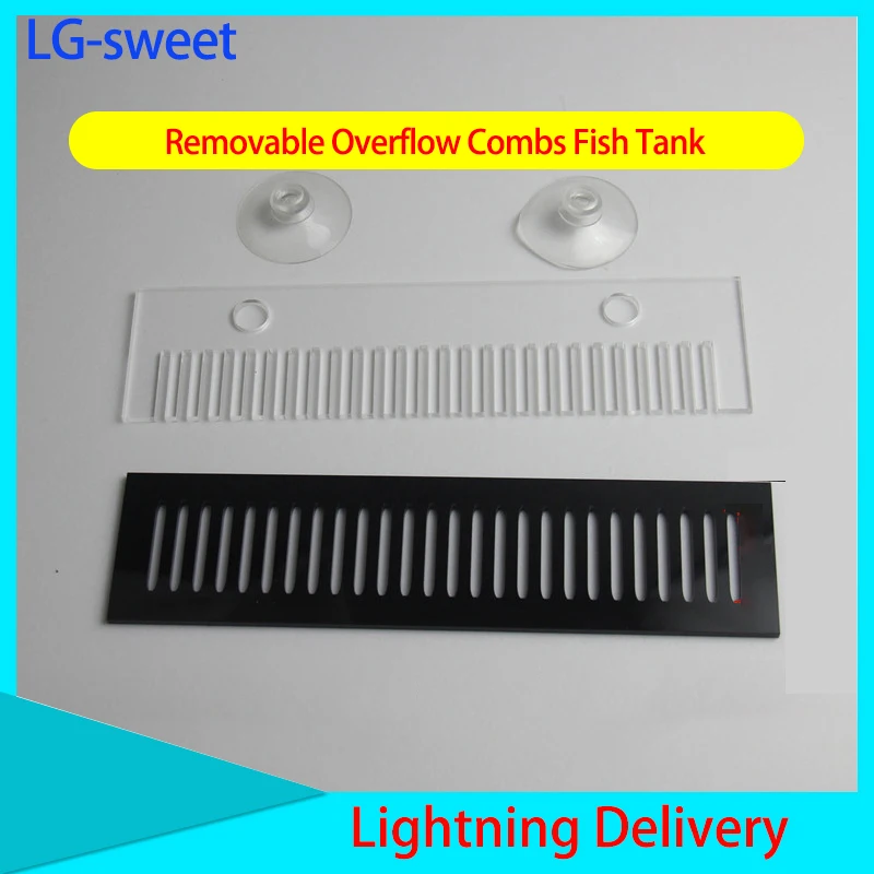 

Removable Overflow Combs Fish Tank Over Water Board The Overflow Tank Is Suitable for Overflow Acrylic Fish Comb Filter 1 Pcs