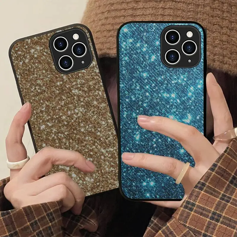 

Shining Glitter Sequins Phone Case Hard Leather Case for iPhone 11 12 13 Mini Pro Max 8 7 Plus SE 2020 X XR XS Coque