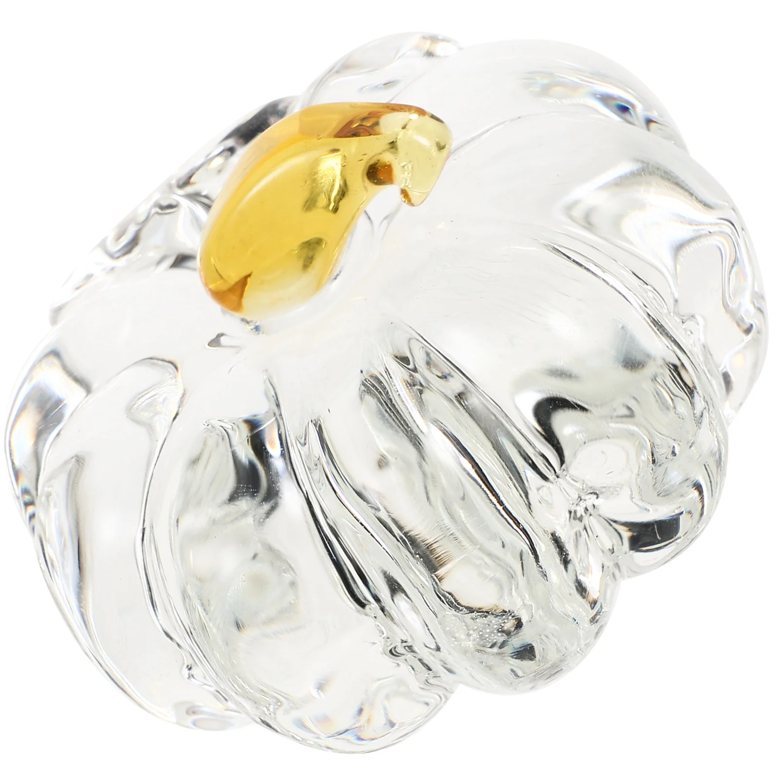 

Crystal Pumpkin Ornament Small Craft Decorating Supplies Statue Table Tabletop Simulation