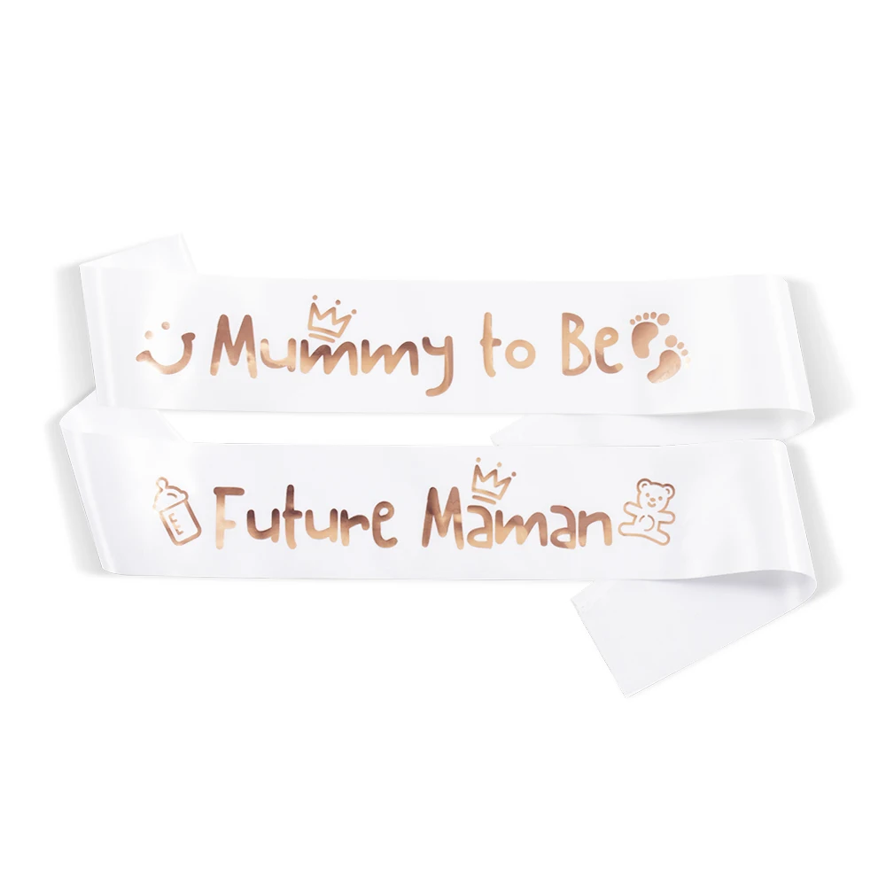 

【New Design】Mummy to Be Sash Daddy to Be Sash Baby Shower Party Decoration French Gender Reveal It’s a Boy It’s a Girl