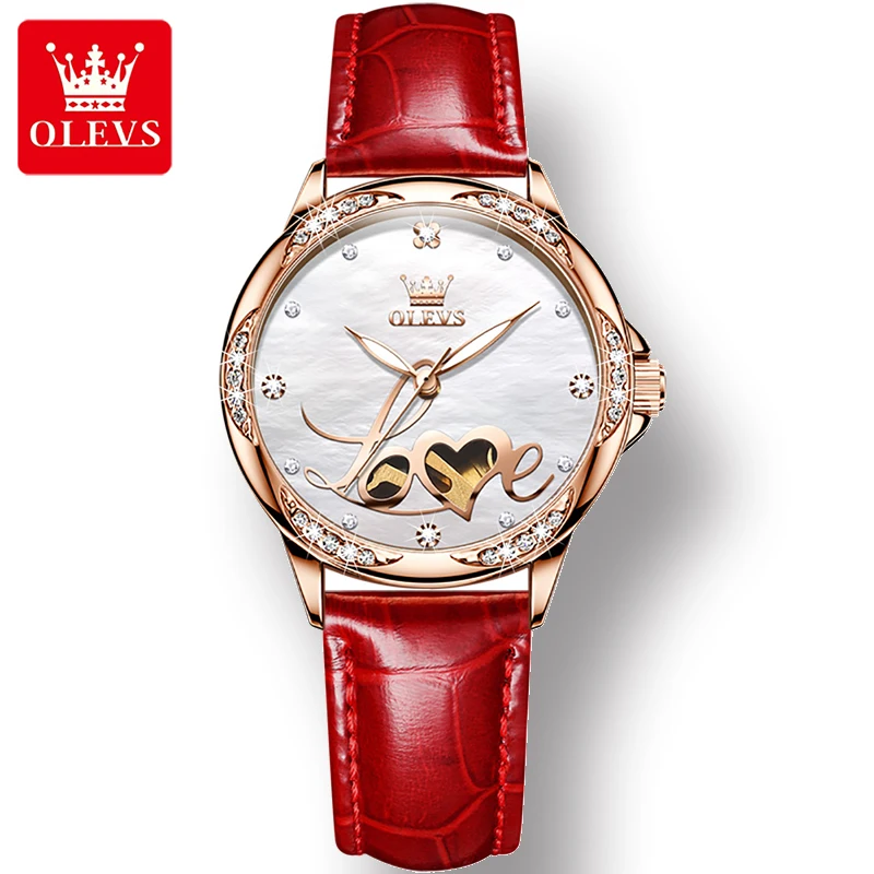 OLEVS 6613 Waterproof Automatic Mechanical Women Wristwatches Fashion Full-automatic Hot Style Ceramic Strap Watch for Women enlarge
