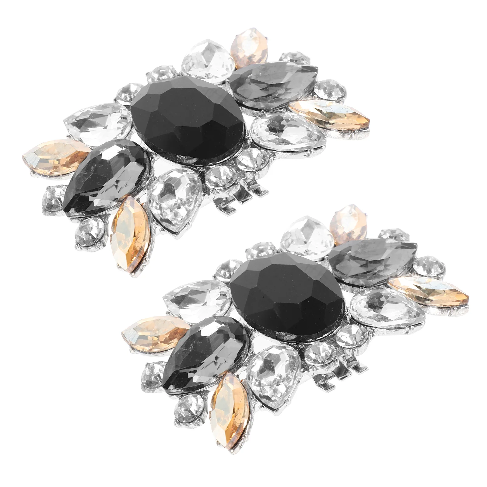

2Pcs Shoe Clips Buckles Rhinestone Shoe Clips Rhinestone Shoe Charms Shiny Shoe Buckles