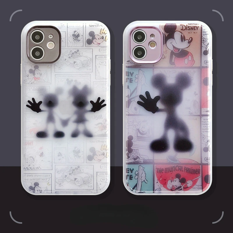 

Bandai Disney New Cartoon Graffiti Shockproof Phone Case for Iphone 13 12 11 Pro Mini XS MAX 8 7 Plus X XR Silicone Soft Cover