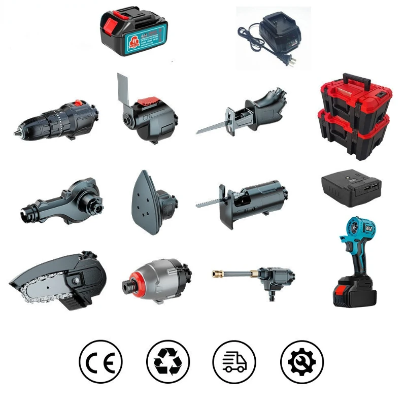 Набор универсальных насадок для пистолета Obeng Listrik Gergaji Listrik