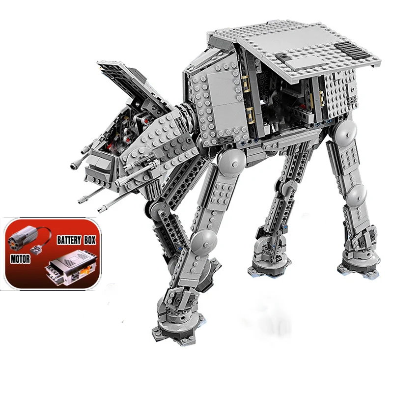

In Stock 2021 New 1267pcs Star Fighter At- At Walker Moc Motor Building Blocks 10178 79211 Toys Christmas Gifts