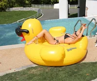 Огромная надувная утка, такую можно взять с собой на море или на речку#5