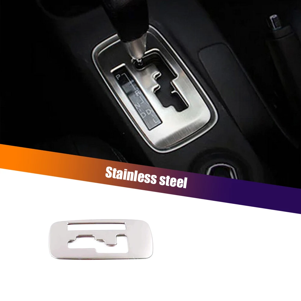 

Stainless steel Car gear shift knob frame panel Decoration Cover Trim For Mitsubishi Outlander 2014-2016 Accessories 1pcs