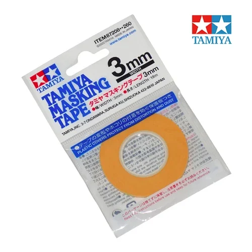 

Tamiya Маскировочная лента 1 мм-2 мм-3 мм заправки 3 рулона 87206-87207-87208 заправки ручные/ремесленные инструменты аксессуары