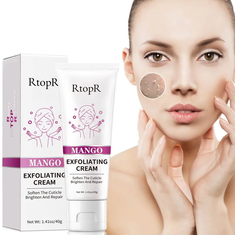

Face Exfoliating Cream Soften Cuticle Whitening Moisturizing Brighten Repair Skin Facial Scrub Cleaner Acne Blackhead Treatment