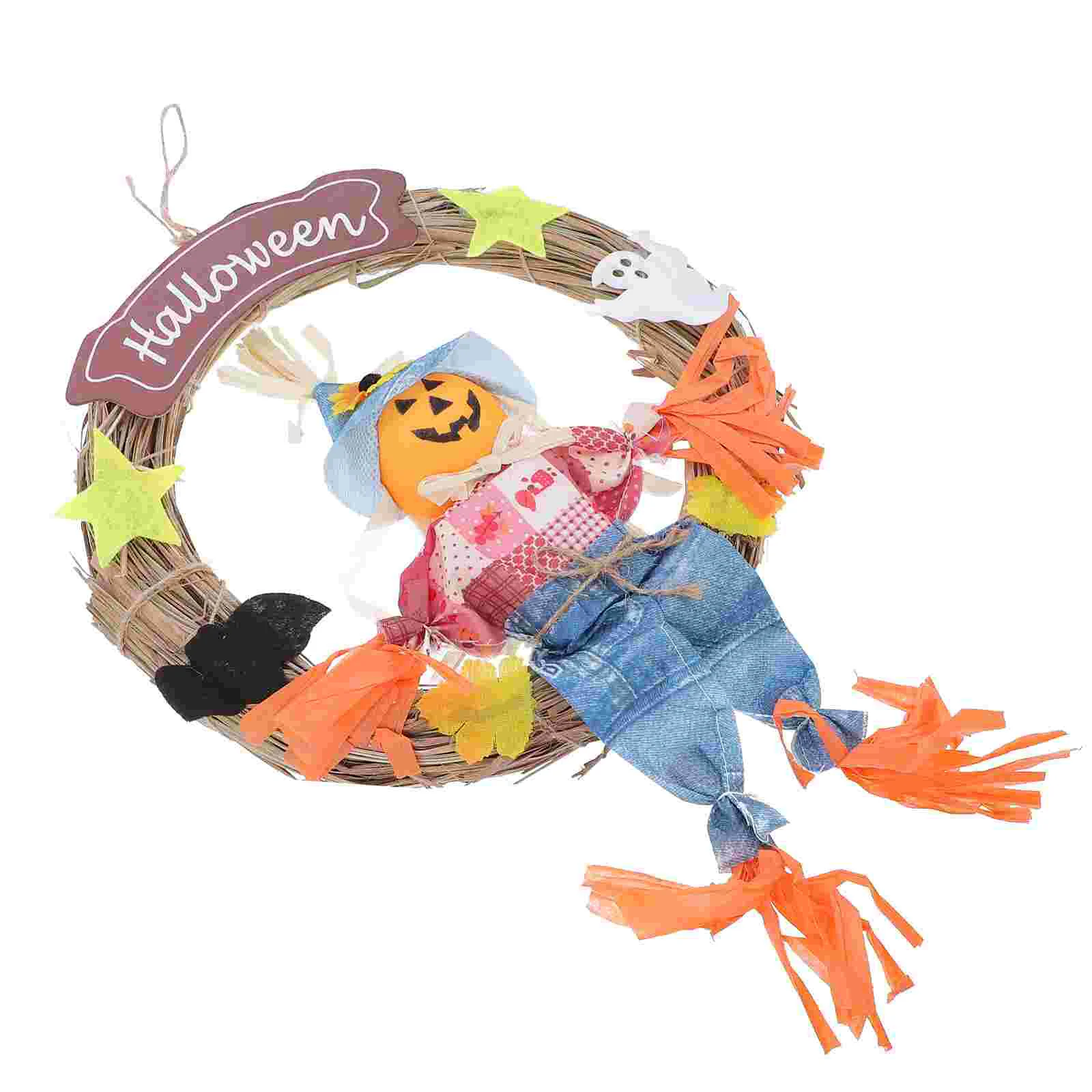 

1pc Welcome Door Garland Stylish Hanging Pendant Door Wreath for Party Festival