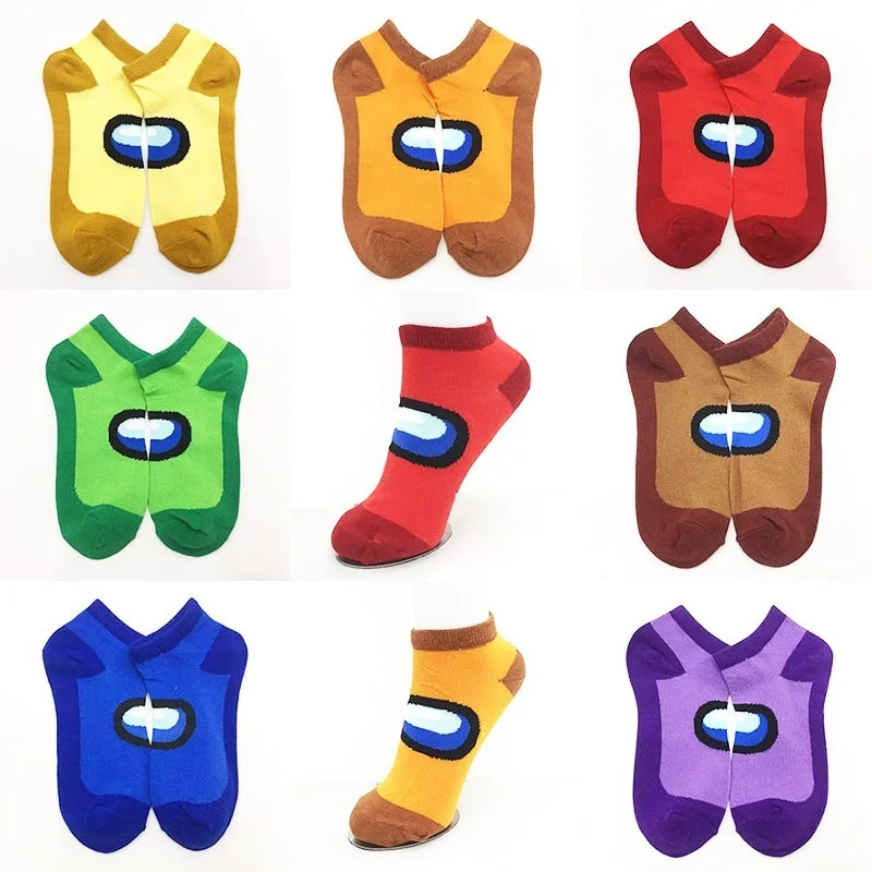 

Sock Women Anime Print Woman Socks Among Us Creative Casual Ladies Short Sox Cotton Spring Summer Girl Fashion Trendy Calcetines
