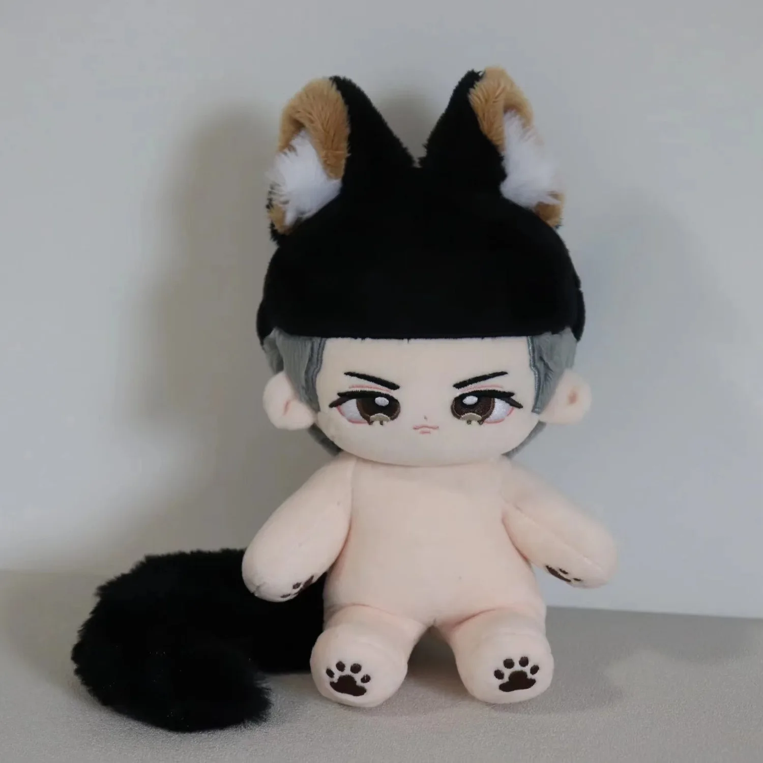 SLAM DUNK Sawakita Eiji Plush Stuffed Doll Beast Ears With Tail 20cm Body Dress UP Cotton Plushie Anime Handsome Boy Gift