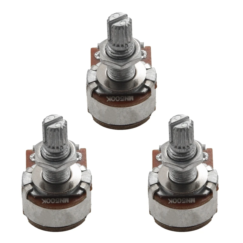 

3Pc MN500K Dual Blend Balance Potentiometer(POT) Guitar Bass Volume Tone Control Switch