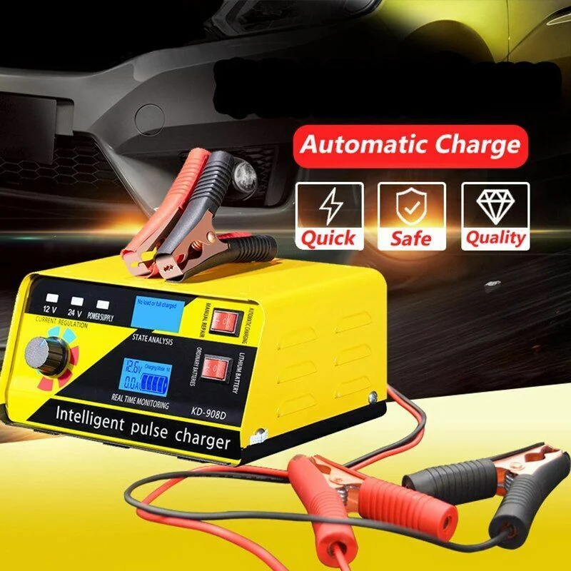 

12V 24V Battery Smart Chager 260 High Power Intelligent Repair Charger for Lead-acid Batteries Suitable for Car Truck Boat