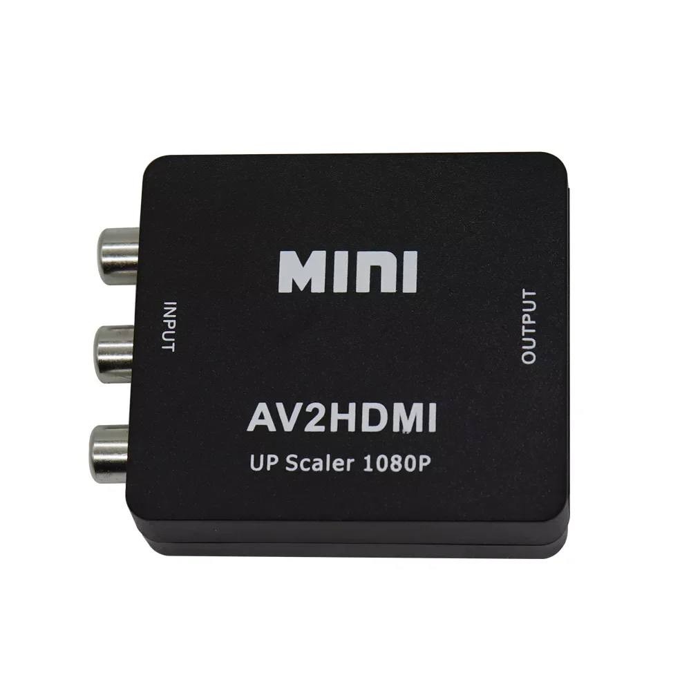 

AV2HDMI HDMI-compatible to RCA AV/CVSB L/R Video1080P HD Video Composite Converter Box Mini HDMI-compatible-AV Scaler Adapter