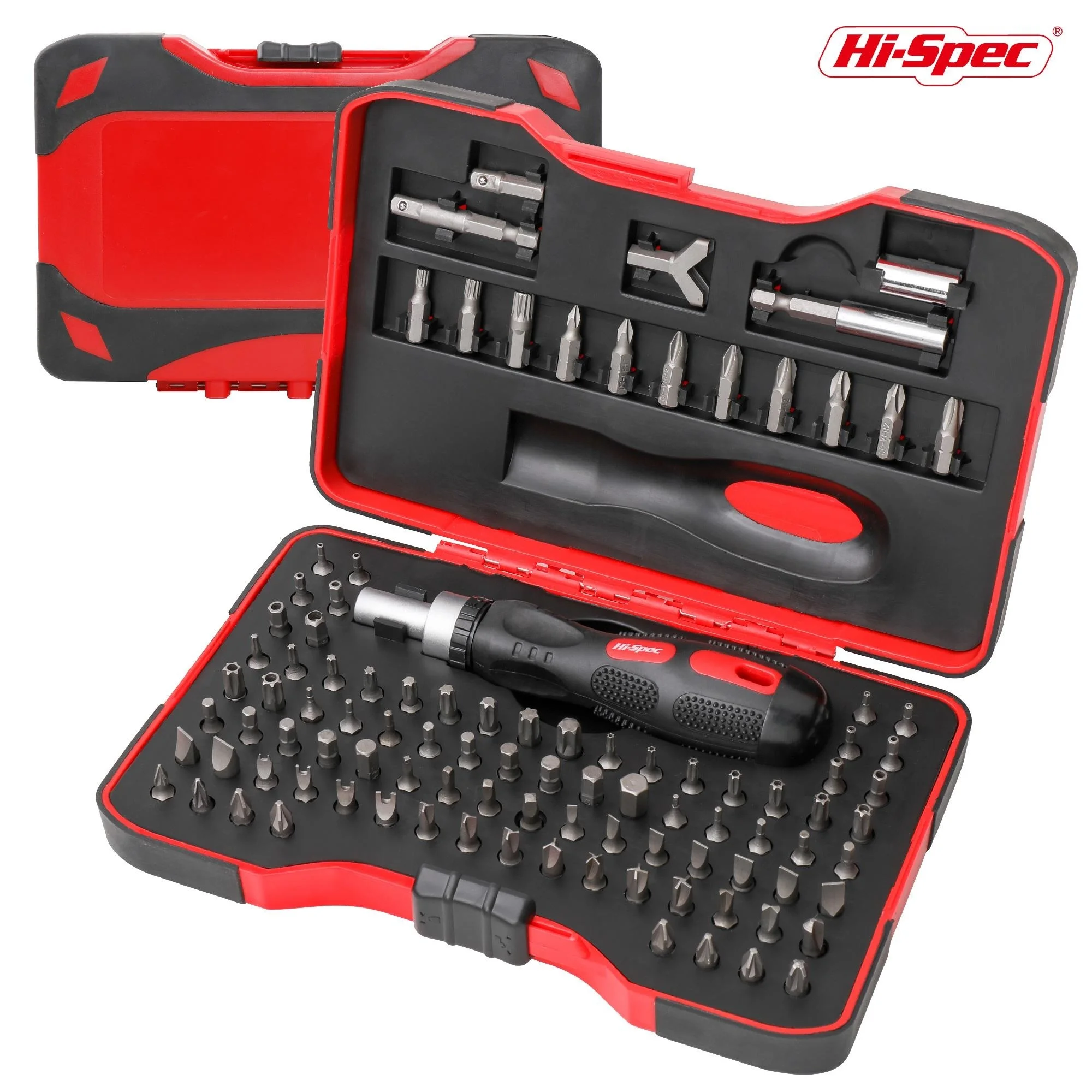 

Hi-Spec 101 шт. профессиональный набор отверток из хром-ванадиевой стали, защитная бита с ручкой, шестигранная крестовая отвертка Torx