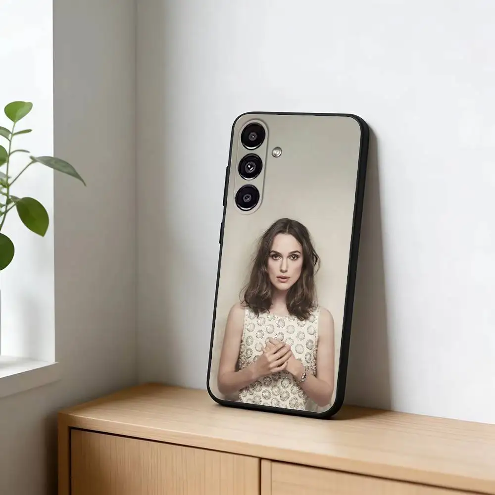 Фото Чехол для телефона Keira Knightley для Samsung Galaxy A20,21s,22,31,32,52,53,72,73,80,91, мягкий черный корпус №5